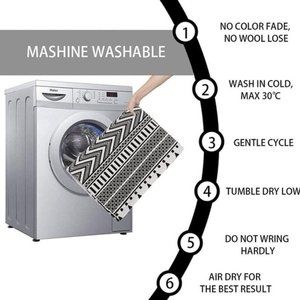 Extra Long Rug Runner Cotton Color Pattern Area 2.3x 6